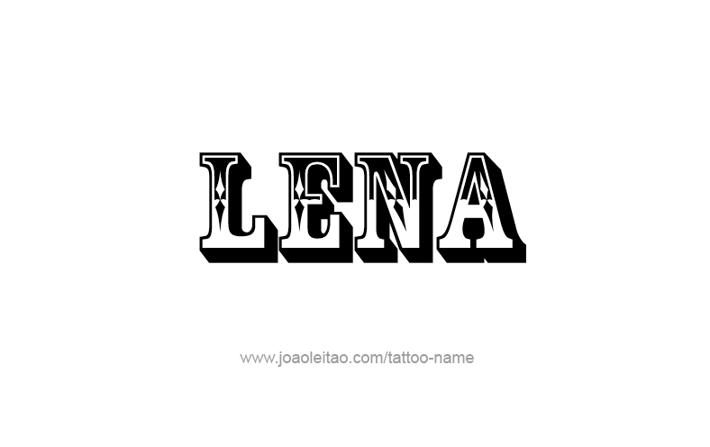 Tattoo Design Name Lena   