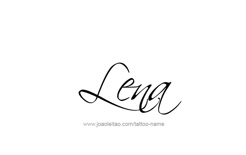 Tattoo Design Name Lena   