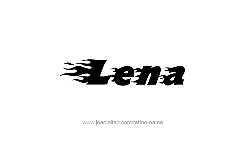 Tattoo Design Name Lena   