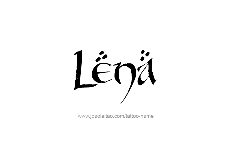 Tattoo Design Name Lena   