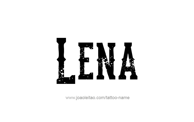 Tattoo Design Name Lena   