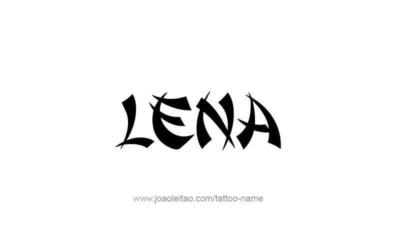 Tattoo Design Name Lena