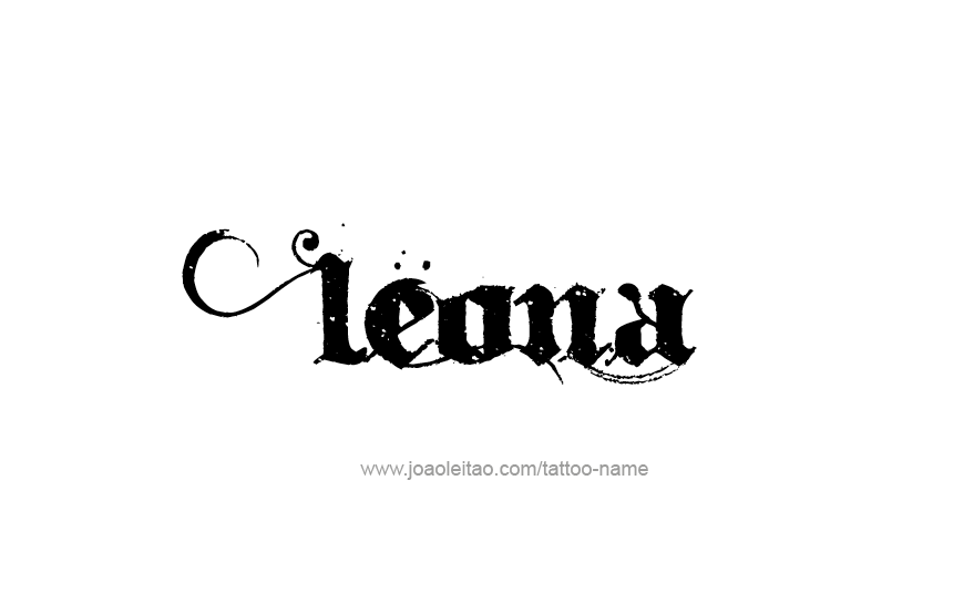 Tattoo Design Name Leona   