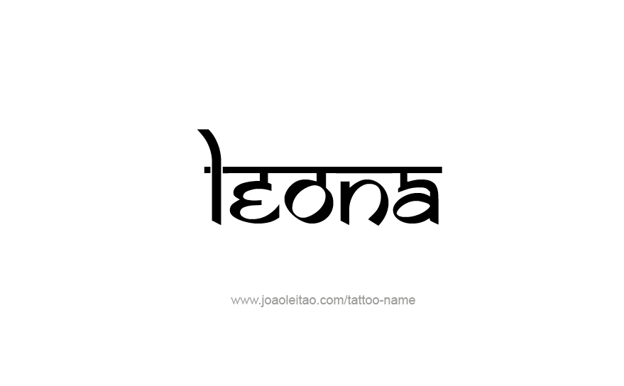 Tattoo Design Name Leona   