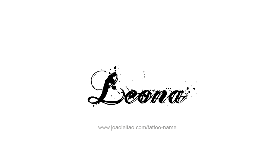 Tattoo Design Name Leona   