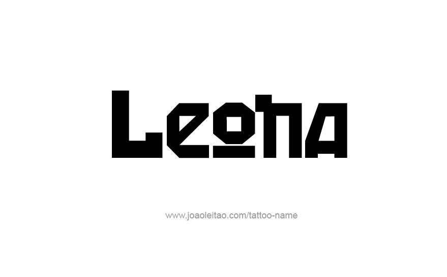 Tattoo Design Name Leona   