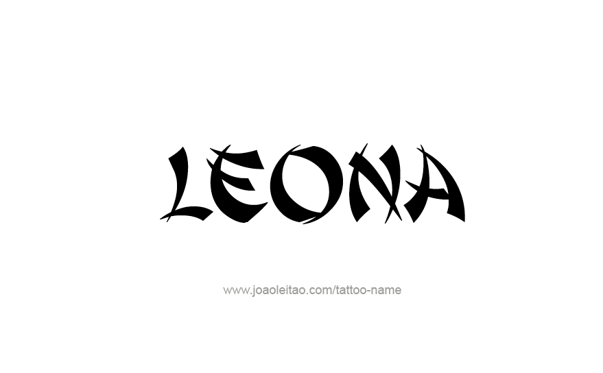 Tattoo Design Name Leona