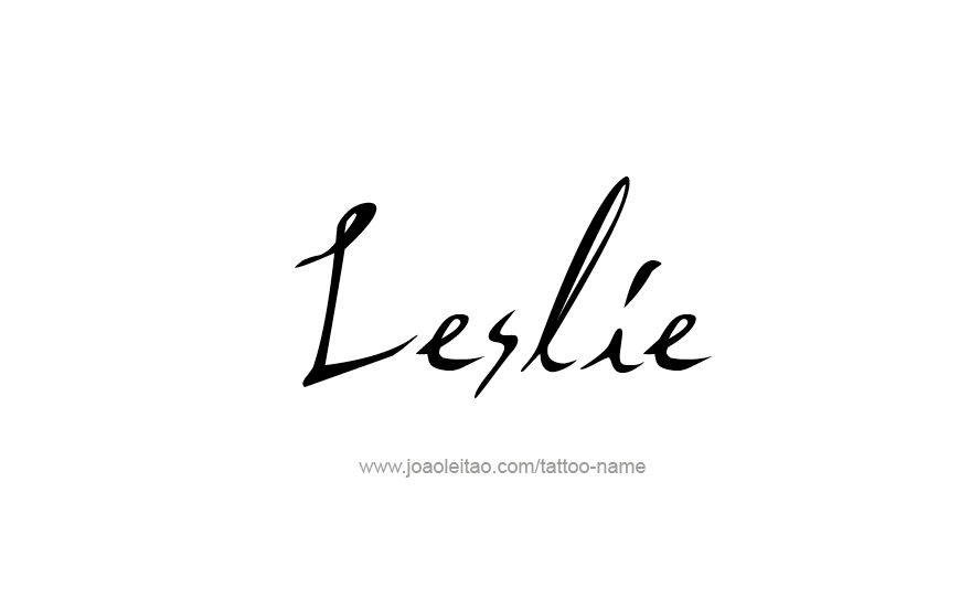 Tattoo Design Name Leslie   