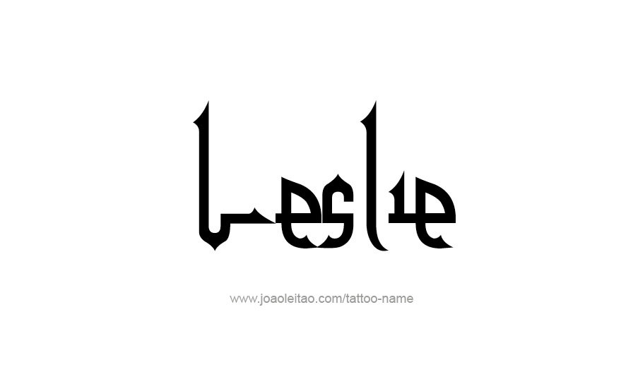 Tattoo Design Name Leslie   