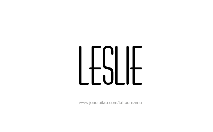 Tattoo Design Name Leslie   