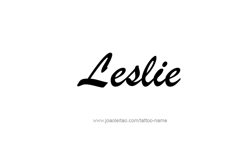 Tattoo Design Name Leslie   