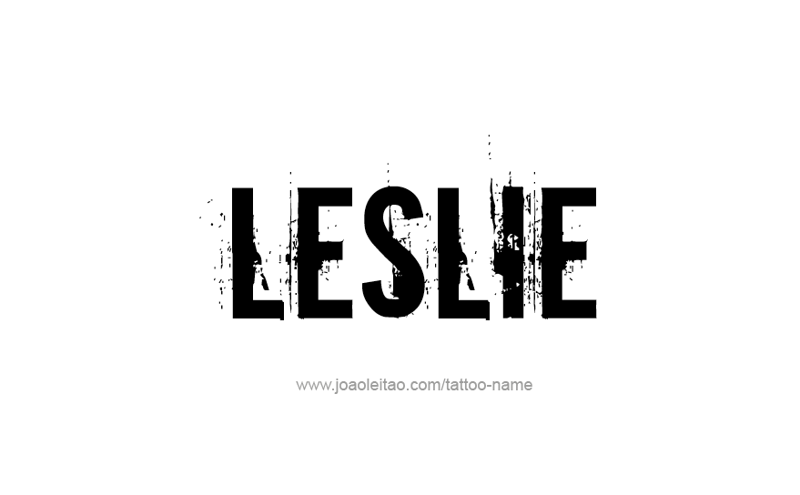 Tattoo Design Name Leslie   