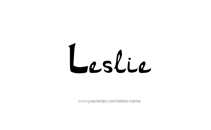 Tattoo Design Name Leslie   