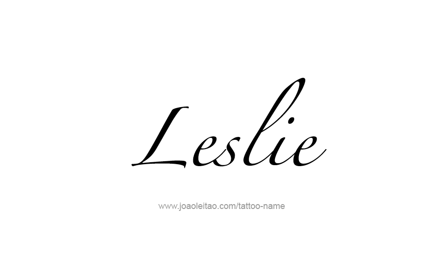 Tattoo Design Name Leslie   