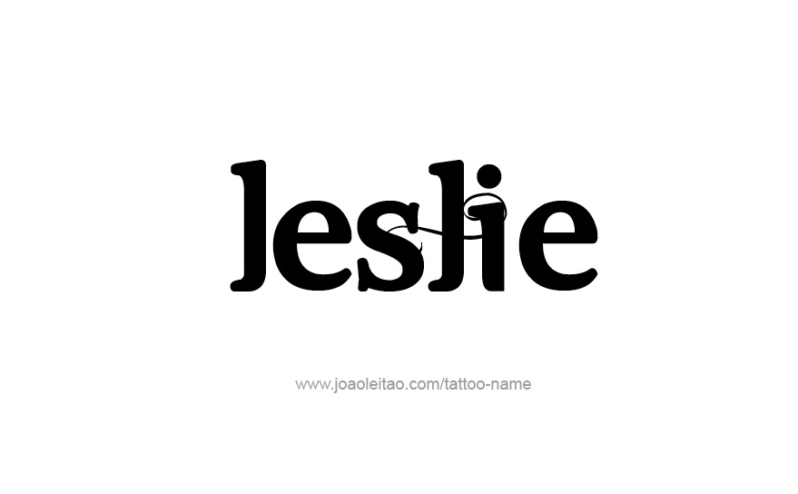 Tattoo Design Name Leslie   