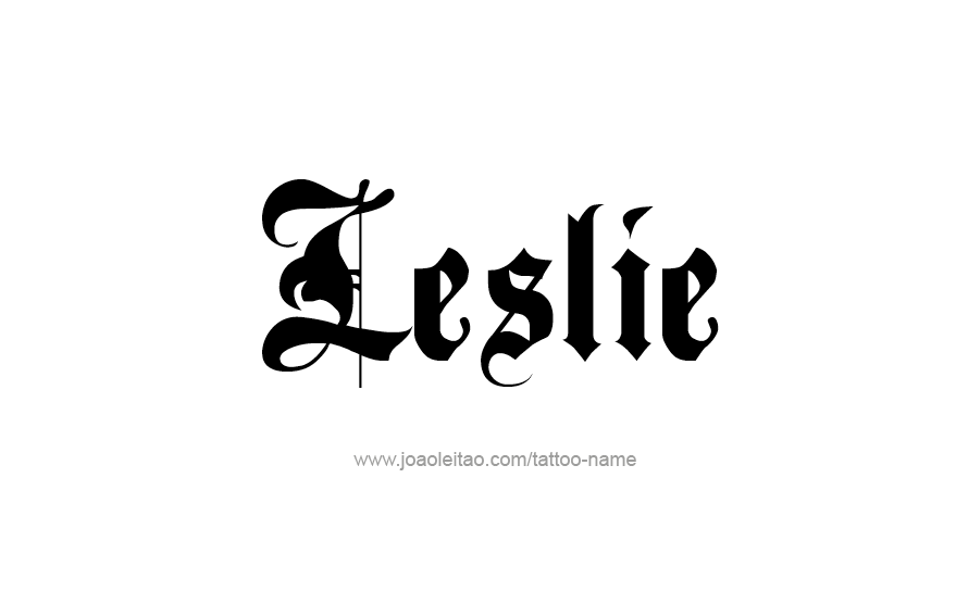 Tattoo Design Name Leslie   