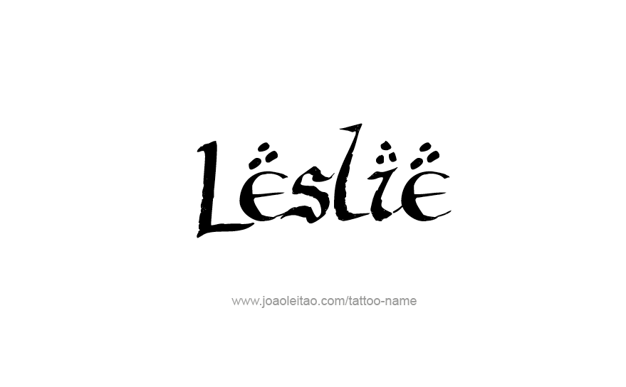 Tattoo Design Name Leslie   