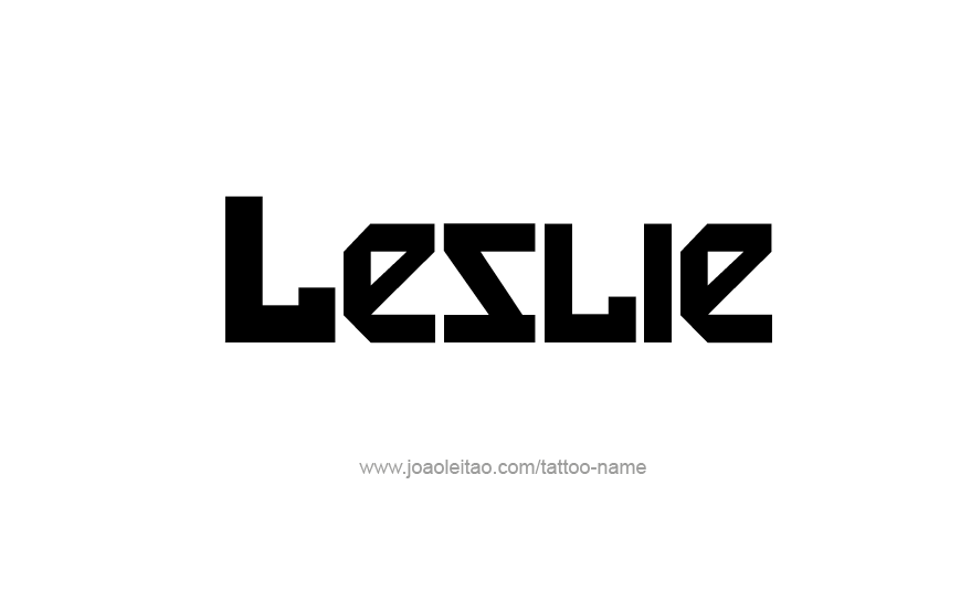 Tattoo Design Name Leslie   