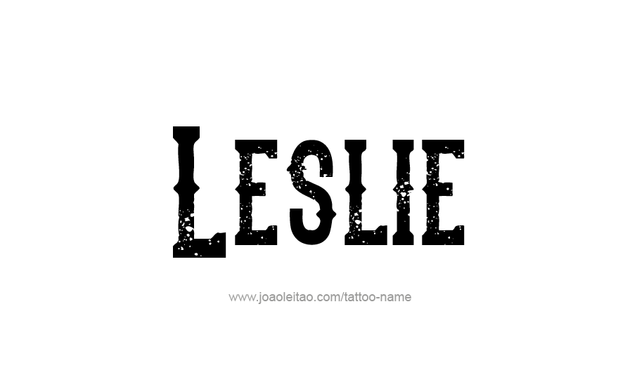 Tattoo Design Name Leslie   