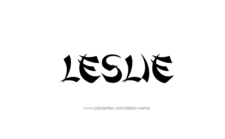 Tattoo Design Name Leslie