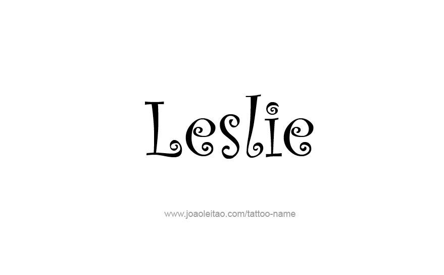 Tattoo Design Name Leslie   