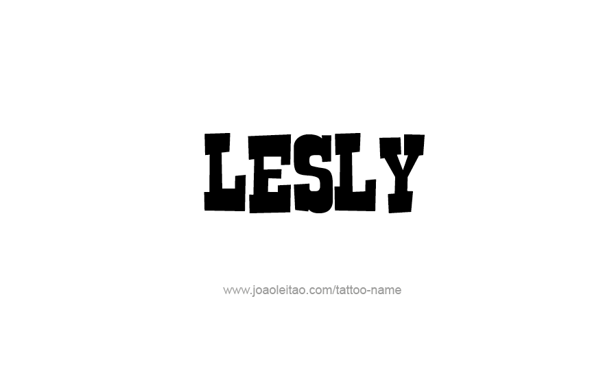 Tattoo Design Name Lesly   