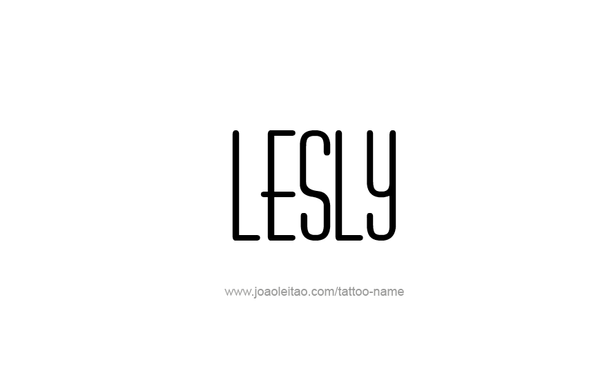 Tattoo Design Name Lesly   
