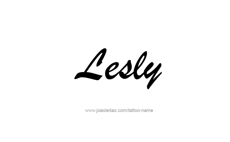 Tattoo Design Name Lesly   