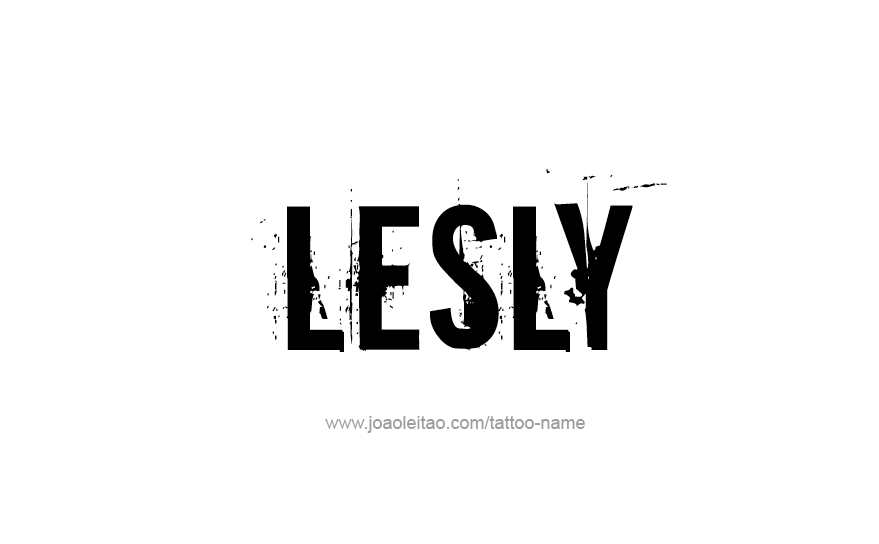 Tattoo Design Name Lesly   