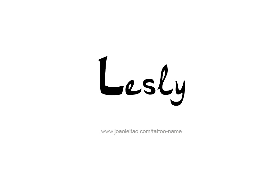 Tattoo Design Name Lesly   