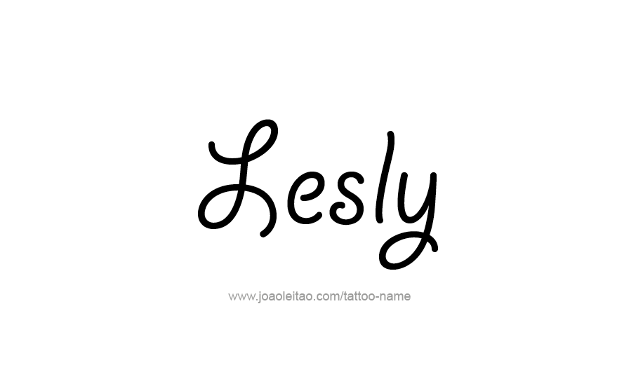 Tattoo Design Name Lesly   