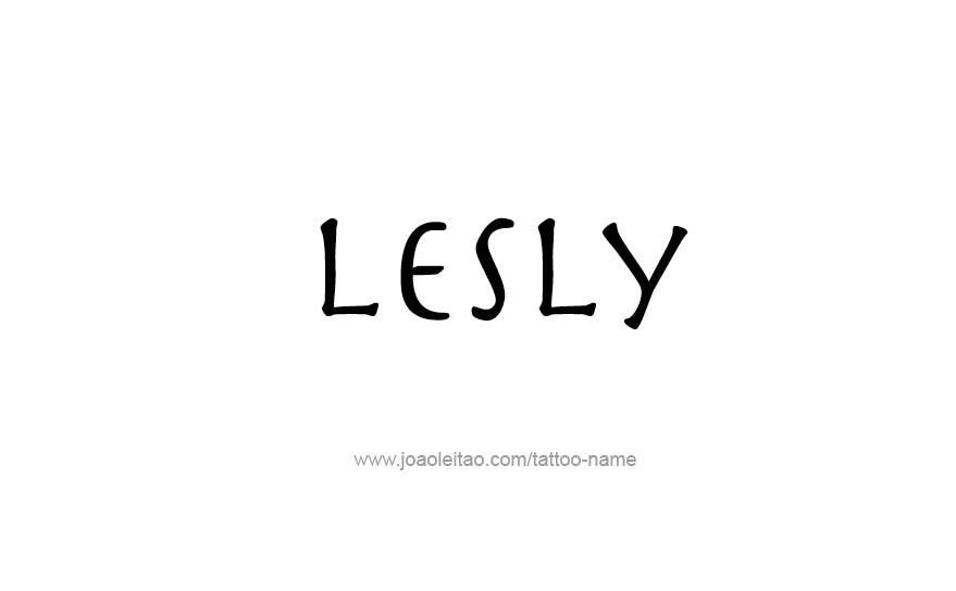 Tattoo Design Name Lesly   