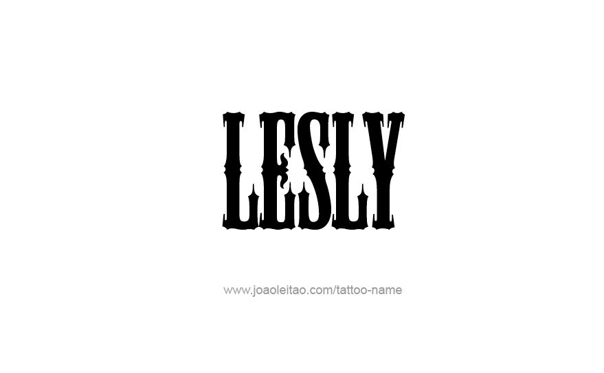 Tattoo Design Name Lesly   