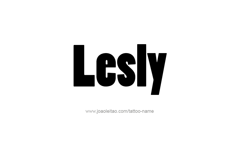 Tattoo Design Name Lesly   