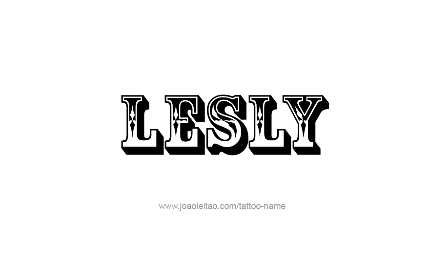 Tattoo Design Name Lesly   