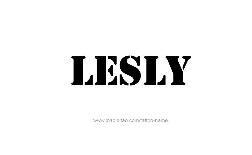 Tattoo Design Name Lesly   