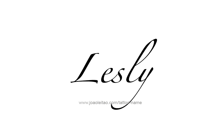 Lesly Name Tattoo Designs