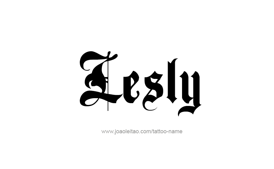 Tattoo Design Name Lesly   