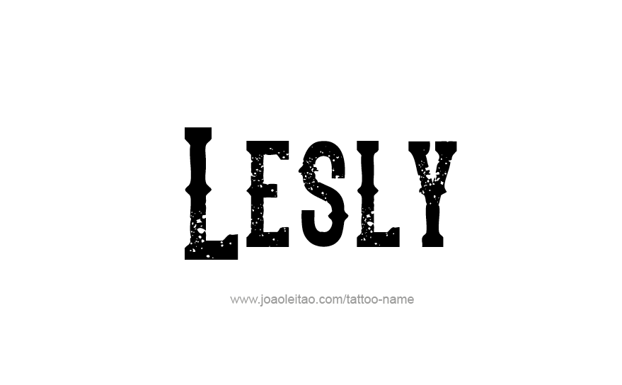 Tattoo Design Name Lesly   