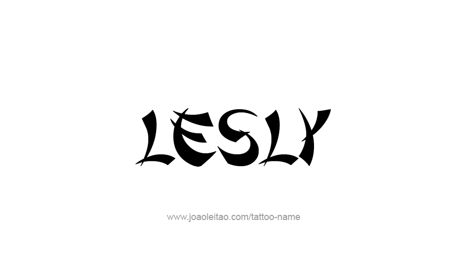 Tattoo Design Name Lesly