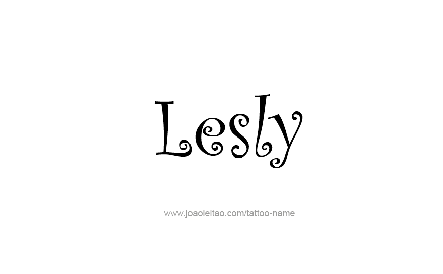 Tattoo Design Name Lesly   