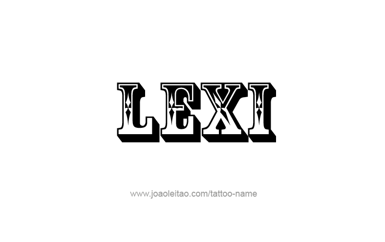 Tattoo Design Name Lexi   