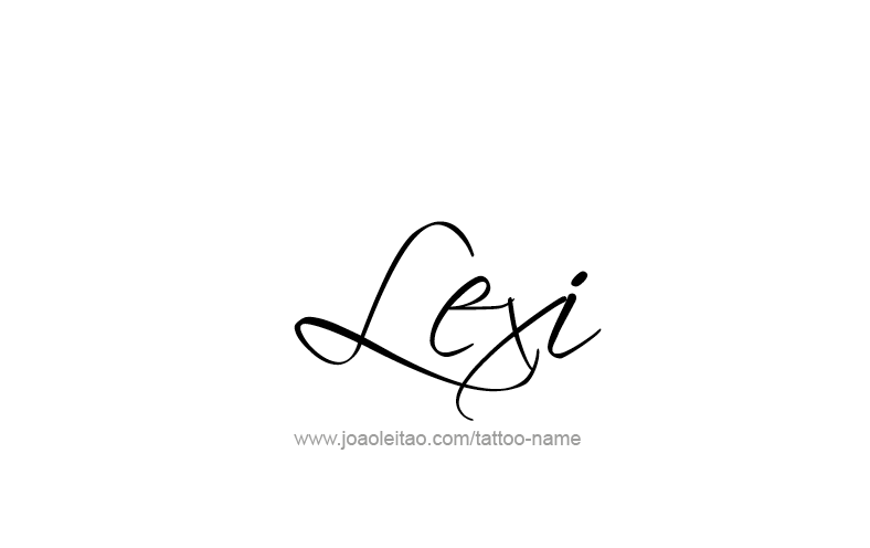 Tattoo Design Name Lexi   