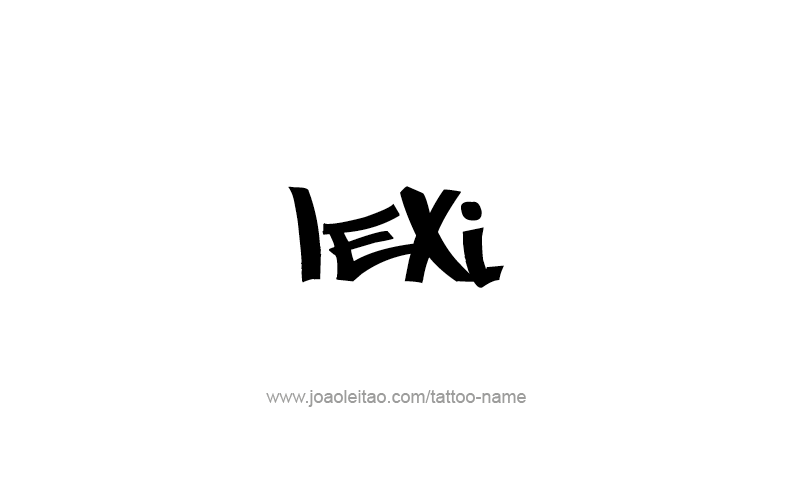 Tattoo Design Name Lexi   