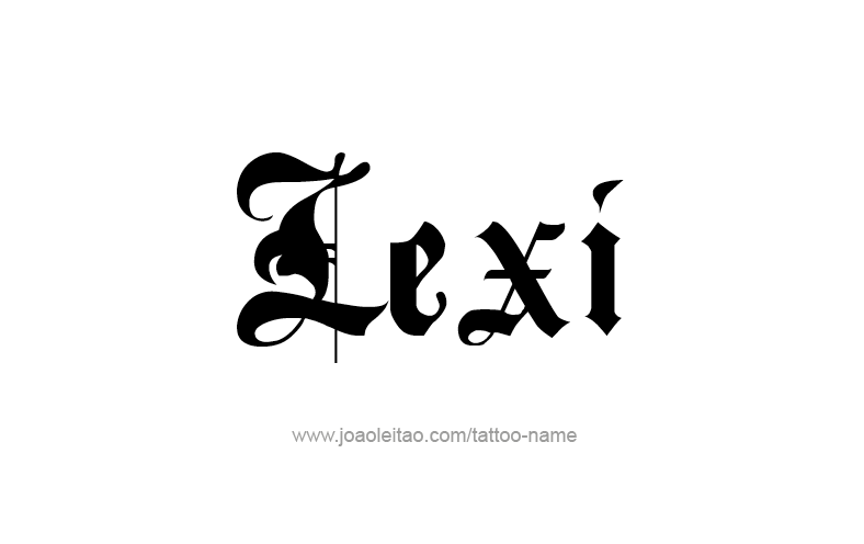 Tattoo Design Name Lexi   