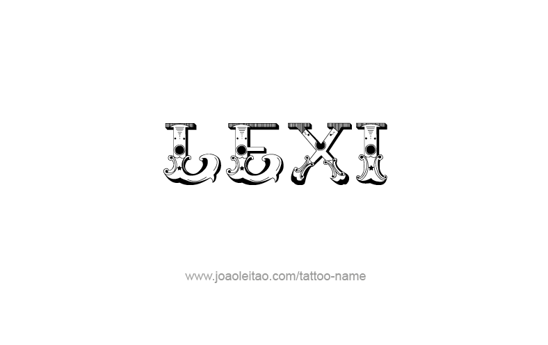 Tattoo Design Name Lexi   