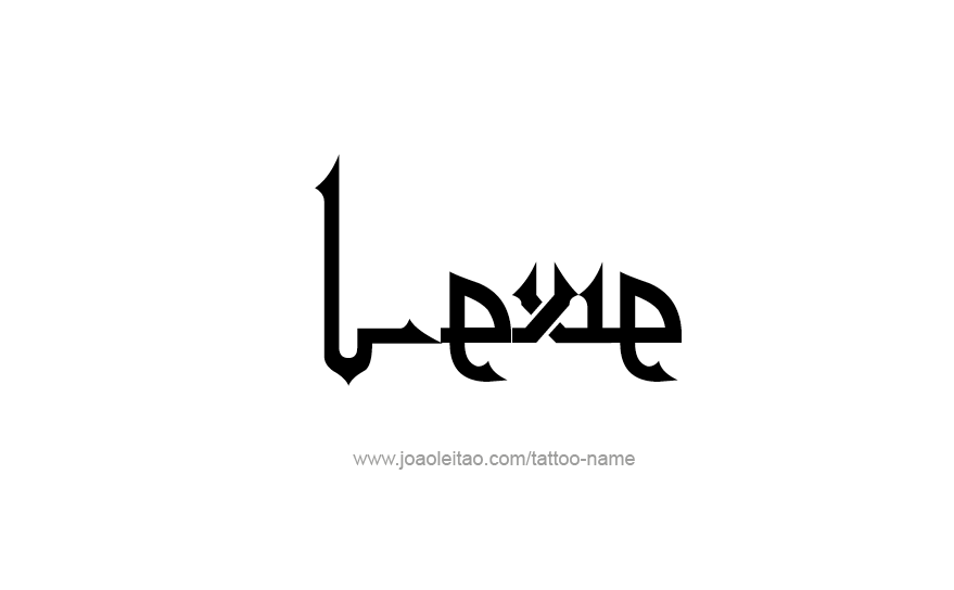 Tattoo Design Name Lexie   