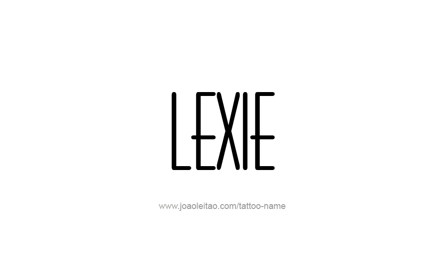 Tattoo Design Name Lexie   