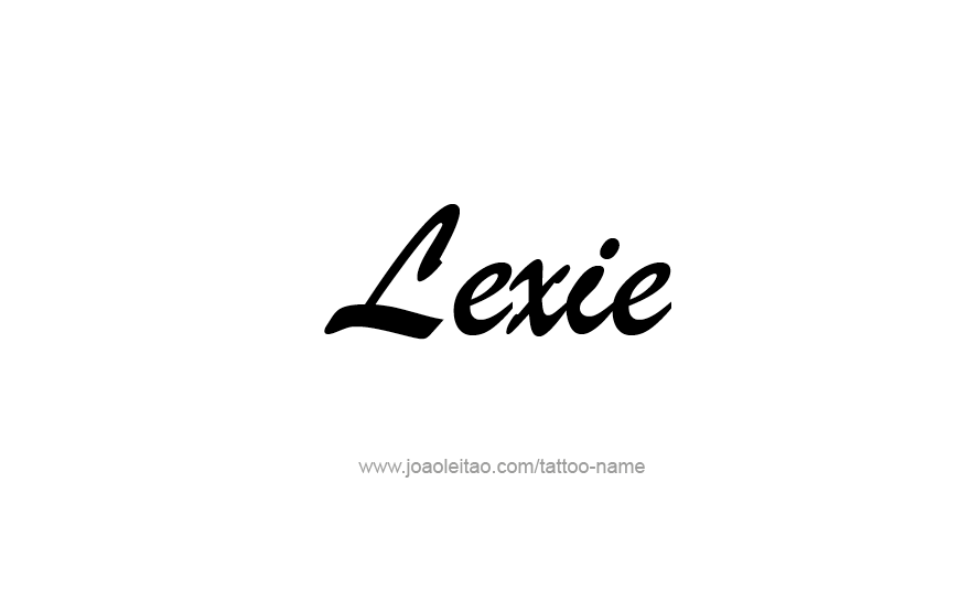 Tattoo Design Name Lexie   