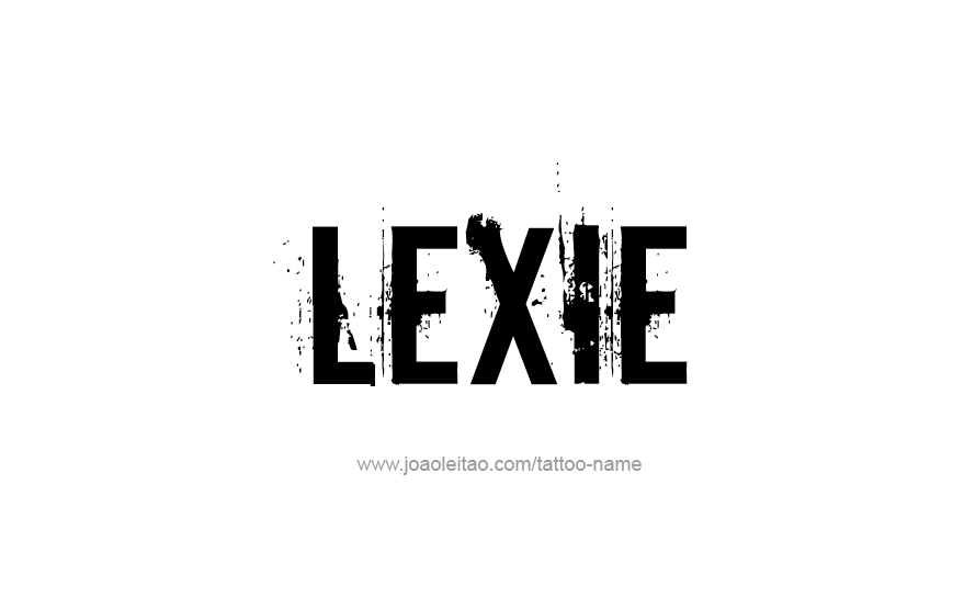 Tattoo Design Name Lexie   